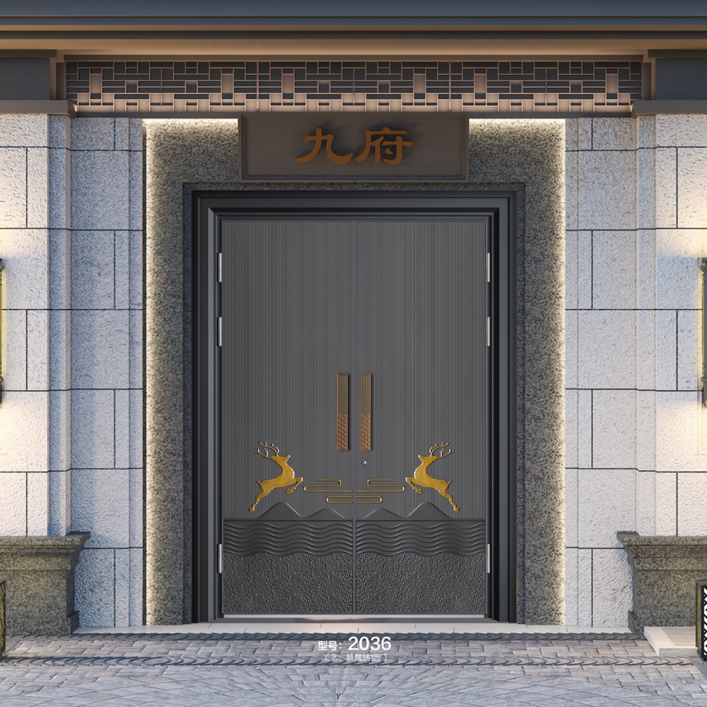 精雕铸铝门2036